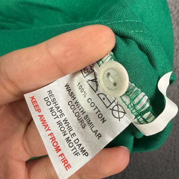 Vintage Lansdowne Ireland Rugby Polo Shirt Mens 3XL Green White Soccer 90s NEW - Picture 5 of 10